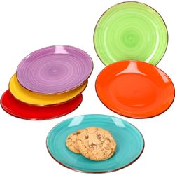 24326784-Dessertteller-Uni-Bunt-Ambiente-01.jpg 6er Set Dessert- Kuchenteller Uni Bunt_Bild_4