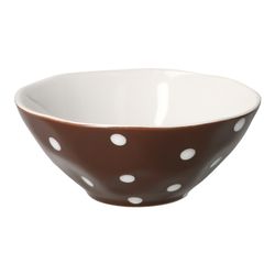 Mercant-Schaelchen-1er-Blanko-01.jpg 6er Set Müslischale braun weiß gepunktet - handgefertigte Schüssel aus Steingut_Bild_3