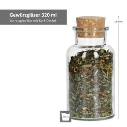 03-mambocat-gewuerzglas-320ml-bemassung.jpg Geschenkset 2x Gewürzmühle + 10x Gewürzglas 300ml mit Korkdeckel_Bild_3
