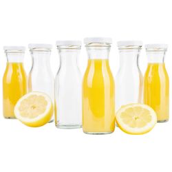 01-20768-weithalsflasche-150ml-6er-set-food.jpg 6er Set Weithalsflasche Karaffe 150 ml + To 43 Deckel weiß_Bild_1