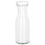 12er Set Weithalsflasche Karaffe 150 ml + To 43 Deckel weiß_Bild_4