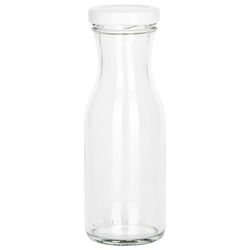 04-20768-weithalsflasche-150ml-einzeln-frontal.jpg 12er Set Weithalsflasche Karaffe 150 ml + To 43 Deckel weiß_Bild_4