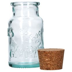 04-VE-Gewuerzglas-125ml-Korkdeckel-leer.jpg 6er Set Gewürzgläser grün 125ml + Korken - zur Aufbewahrung von Kräutern & Gewürzen_Bild_4