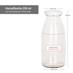 6er Set Hansaflasche 250ml Deckel To 43 weiß_Bild_5