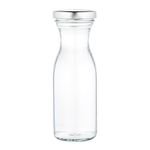 6er Set Weithalsflasche Karaffe 250 ml + To 53 Deckel silber_Bild_4