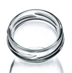 12er Set Weithalsflasche Karaffe 250 ml + To 53 Deckel silber_Bild_5