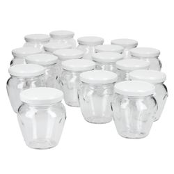 03-VE-Marmeladenglas-212ml-18er-set-leer.jpg 18er Set Marmeladenglas Vaso Orcio 212ml + To63 Deckel weiß_Bild_2