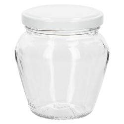 04-VE-Marmeladenglas-212ml-einzeln-mit-deckel-02.jpg 18er Set Marmeladenglas Vaso Orcio 212ml + To63 Deckel weiß_Bild_3