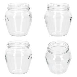 05-VE-Marmeladenglas-212ml-einzeln-offen-4-ansichten.jpg 18er Set Marmeladenglas Vaso Orcio 212ml + To63 Deckel weiß_Bild_4