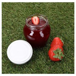 Vaso-Orcio-NEU-ambiente-Rasen-weiss.jpg 18er Set Marmeladenglas Vaso Orcio 212ml + To63 Deckel weiß_Bild_7