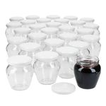 75er Set Marmeladenglas Vaso Orcio 212ml + To63 Deckel weiß_Bild_1
