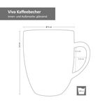 6er Kaffeebecher Viva 400ml Porzellan_Bild_5