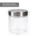 6er Set Bera Vorratsglas 0.8L_Bild_4