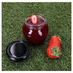 75er Set Marmeladenglas Vaso Orcio 212ml + To63 Deckel Schwarz_Bild_7