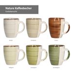 6er Set Kaffeebecher Nature 300ml_Bild_3