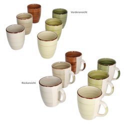 24306602-HIT-Nature-Kaffeebecher-6er-Set-Bemassung-Farbuebersicht2.jpg 6er Set Kaffeebecher Nature 300ml_Bild_4