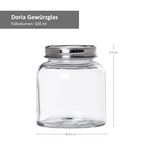 8er Set Vorratsglas Doria 4x 520ml + 4x 320ml _Bild_3