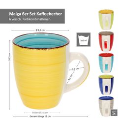 05-4250857290642-Hit-Malaga-Snaily-Kaffeebecher-Bemassung.jpg 6er Set Kaffeebecher Malaga Snaily_Bild_5