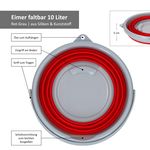 Eimer faltbar 10 ltr rot_Bild_7