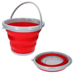 01-23375203-Hit-Eimer-10L-faltbar-01.jpg Eimer faltbar 10 ltr rot_Bild_1