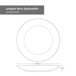05-24327161-Hit-Lampart-Nero-Londen-Speiseteller-Bemassung.jpg Mambocat 18-tlg. Tellerset Londen Lampart Nero_Bild_5