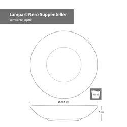 06-24327161-Hit-Lampart-Nero-Londen-Suppenteller-Bemassung.jpg Mambocat 18-tlg. Tellerset Londen Lampart Nero_Bild_6
