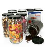 12er Set Rundglas 1062 ml To 82 Schwarzer Deckel incl. Diamant Gelierzauber Rezeptheft_Bild_1