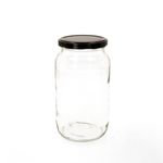 12er Set Rundglas 1062 ml To 82 Schwarzer Deckel incl. Diamant Gelierzauber Rezeptheft_Bild_2