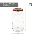 12er Set Rundglas 1062 ml To 82 Obst Dekor Deckel incl. Diamant Gelierzauber Rezeptheft_Bild_3