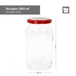 12er Set Rundglas 1062 ml To 82 Fliegenpilz Deckel incl. Diamant Gelierzauber Rezeptheft_Bild_3