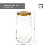 12er Set Rundglas 1062 ml Carino To 82 Deckel mit Honigwabe incl. Diamant Gelierzauber Rezeptheft_Bild_3