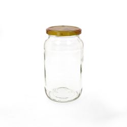 1062HonigSingle.jpg 12er Set Rundglas 1062 ml Carino To 82 Deckel mit Honigwabe incl. Diamant Gelierzauber Rezeptheft_Bild_2