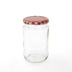 6er Set Rundglas 720 ml To 82 rot karierter Deckel incl. Diamant Gelierzauber Rezeptheft_Bild_2