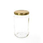 12er Set Rundglas 720 ml To 82 goldener Deckel incl. Diamant Gelierzauber Rezeptheft_Bild_2