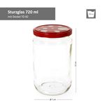 12er Set Rundglas 720 ml To 82 Fliegenpilz Deckel incl. Diamant Gelierzauber Rezeptheft_Bild_2
