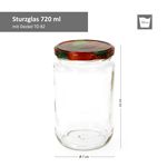 12er Set Rundglas 720 ml To 82 Obst Deckel incl. Diamant Gelierzauber Rezeptheft_Bild_3