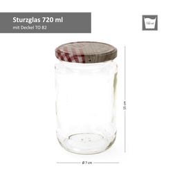 720er-Sturz-Bemassung-Holz-Herz-Rot.jpg 12er Set Rundglas 720 ml To 82 Holz Herz rot Deckel incl. Diamant Gelierzauber Rezeptheft_Bild_2