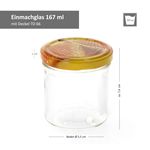 24er Set Sturzglas 167 ml Carino To 66 Deckel mit Honigwabe incl. Diamant Gelierzauber Rezeptheft_Bild_3