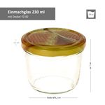 50er Set Sturzglas 230 ml Carino To 82 Deckel mit Honigwabe incl. Diamant Gelierzauber Rezeptheft_Bild_3