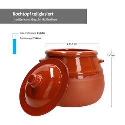 12974-Arte-Regal-Stewpot-2L-Bemassung.jpg Tontopf mit Deckel Stewpot 2l - 12974_Bild_5