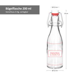 13152-Glaeser-und-Flaschen-Buegelflasche-200ml-Bemassung-01.jpg Essig & Öl_Bild_3