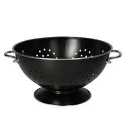 22180150-HIT-Seiher-matt-schwarz-03.jpg Seiher / Sieb 23cm in Schwarz für die Küche im Retro-Stil_Bild_3