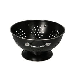 22180150-HIT-Seiher-matt-schwarz-04.jpg Seiher / Sieb 23cm in Schwarz für die Küche im Retro-Stil_Bild_4