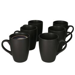 24304294-Hit-Lampart-Nero-Londen-Kaffeebecher-mit-Henkel-6er-Set-Deko.jpg 6er Set Kaffeebecher Lampart Nero schwarz 340ml_Bild_1