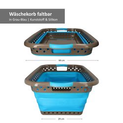 23375218-Hit-Waeschekorb-faltbar-grau-blau-Bemassung-02.jpg Wäschekorb faltbar 61x44 grau-blau_Bild_5