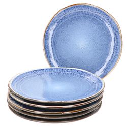 24301848-Hit-Reactive-Blue-Kuchenteller-6er-Set.jpg 6er Set Dessert-/Kuchenteller 22cm Santorini reactive glaze blau - 24301848_Bild_1