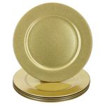 6er Set Platzteller Gold Glitzer 33cm_Bild_1