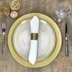6er Set Platzteller Gold Glitzer 33cm_Bild_5