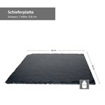 2er Set Schieferplatte 30x30cm Schwarz - 23464620_Bild_5