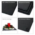 2er Set Schieferplatte 30x30cm Schwarz - 23464620_Bild_4